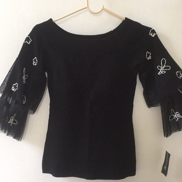 INC International Concepts Tops - Black Designer Top